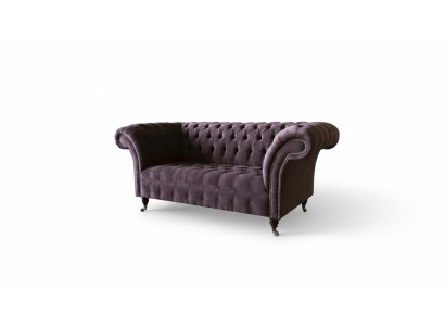 Chesterfield Sofa Couch Polster Sofas Klassischer 2 Sitz Sitz Samt Zweisitzer