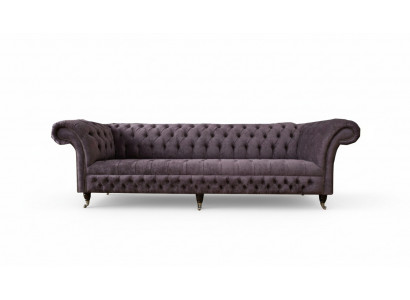 xxl Big Sofa Couch Chesterfield 265cm Polster Sofas 4 Sitzer Leder