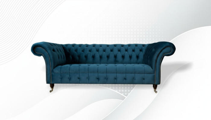 xxl big Sofa 3 Sitzer Couch Chesterfield Polster Sitz Garnitur Stoff Textil