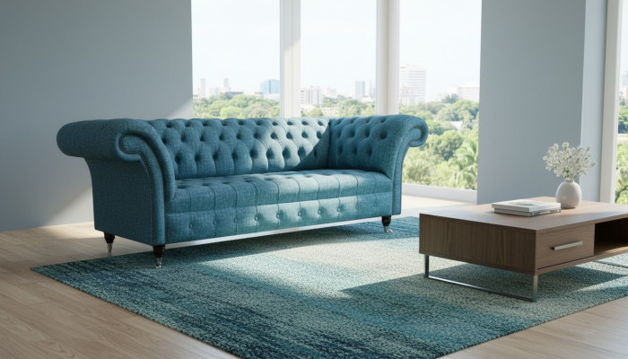 Chesterfield Couch Sofa Polster 3 Sitzer Deko Couchen Sitz Garnitur Sofas