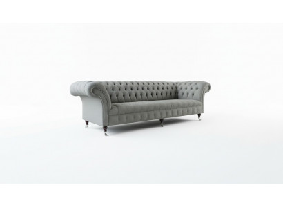 xxl Big Sofa Couch Chesterfield 265cm Polster Sofas 4 Sitzer Textil Modern