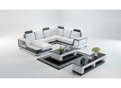 Ecksofa U Form Polster Ecksofa Wohnlandschaft Ledersofa Moderne Neu