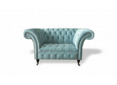 Chesterfield Sessel Design Polster Sofa Couch Couchen Sofas Textil Möbel Neu