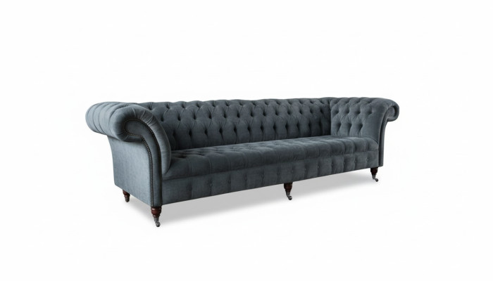 Chesterfield Leder Polster Luxus Sofa Design Couch Klassische Dekor Sofa