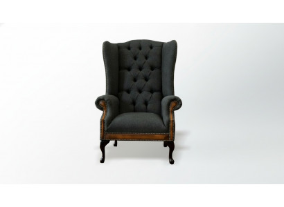 Stuhl 1x Wohnzimmer Polsterstuhl Fernseh Lounge Textil Sitz Sessel