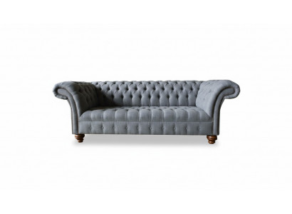 Dreisitzer Couch Polster Design Sofa 3er Sitz Sofas Zimmer Grau
