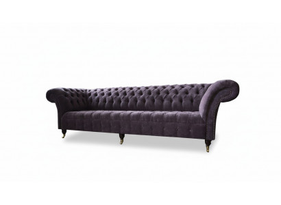 Couch Sofa 4 Sitzer Design Polster Modern Textil Stoff Chesterfield Sofas Neu
