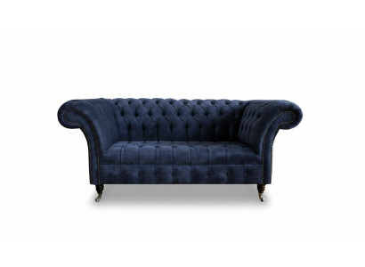 Couch Zweisitzer Klassische Textilsofa Couch Polster Sofa 2 Sitzer Samt Couchen