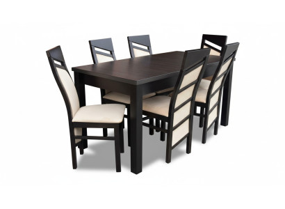 Komplette Esszimmer Garnitur Lehnstuhl Tisch 6x Stühle Luxus Essgruppe Set 7tlg