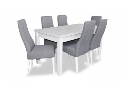 Komplett Set Esstisch 6x Stühle Esszimmer Ess Gruppe Holz Tisch Tische 7tlg Neu