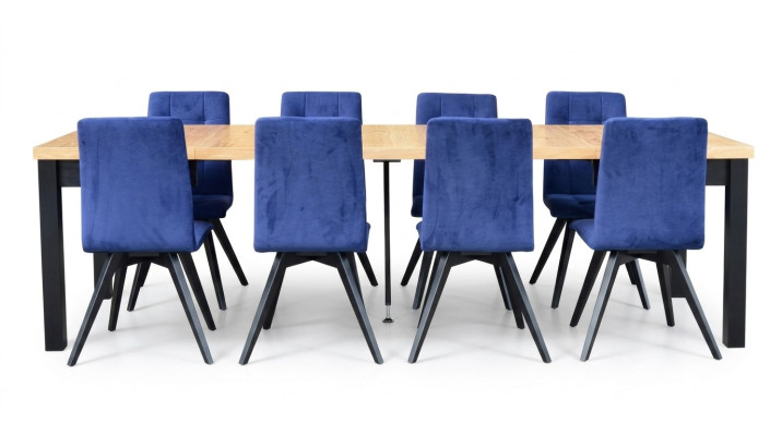 Lehnstühle Esstisch Tisch Holz Esszimmer Garnitur 6x Stuhl Set Stühle 7 tlg. Set