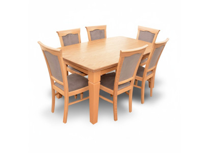 Komplett Set Esstisch 4 Stühle Esszimmer Set Ess Gruppe Holz Tisch Tische 5tlg