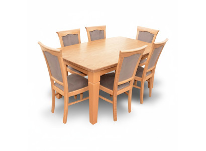 Luxus Designer Esszimmer Set Garnitur Stuhl Tisch Gruppe 7tlg. Möbel Gruppen Neu