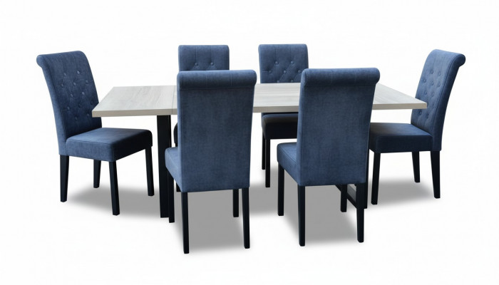 Esstisch Esszimmer Set Essgruppe Klassischer Tisch 7tlg Set Stuhl neu 6x Stühle