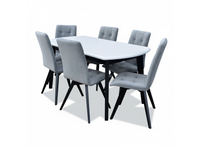 Esszimmer Garnitur Set Klassische Tisch 6x Stühle Luxus Tische 7tlg Komplett Neu