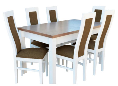 Luxus Esszimmer Set Garnitur 7tlg Weiß Holz Möbel Kommode 6x Stühle Sofort
