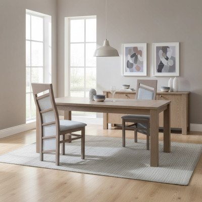 Massivholz Stuhl Esszimmerstuhl Designer Textil Stuhl Stühle Esszimmerstühle K61 !