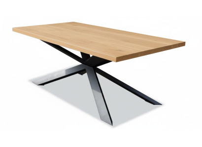 Esstisch Design Tisch Holz Edelstahl Moderne Esszimmer Wohnzimmer