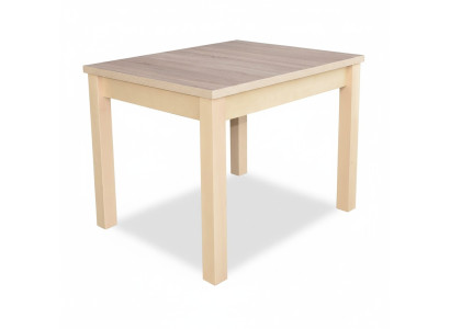 Stilvoller Esstisch mit Holzllanplatte in Beige Farbe Moder Esszimmer