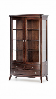 Wohnzimmer Möbel Klassische Vitrine Holz Glas Glasschrank Schrank Vitrinen Neu