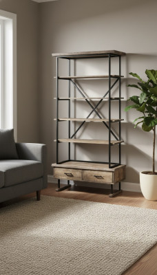 Design Regal Wohnzimmer Schränke Edelstahl Regale Bücherschrank