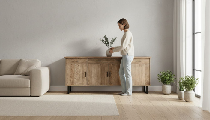 Kommode Kommoden Klassischer schrank Schränke Holz sideboard Regal Schrank Neu
