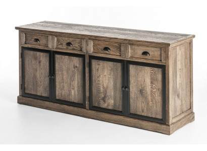 Designer Kommode Anrichte Side Low Board Schrank Wohn Zimmer Regal Holz Luxus
