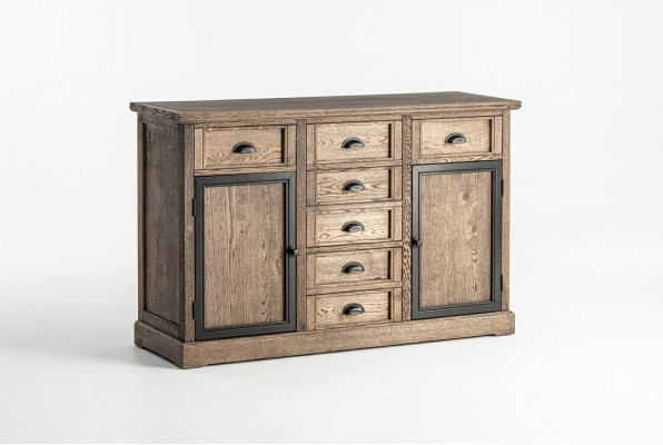 Konsolentisch Braun Holz Schublade Regal Beistelltisch Anrichte Kommode Möbel