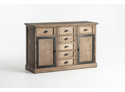 Konsolentisch Braun Holz Schublade Regal Beistelltisch Anrichte Kommode Möbel