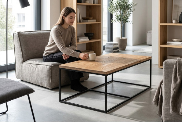 Loft Möbel Designer Klassischer Couchtisch Beistelltisch Sofa Wohnzimmer