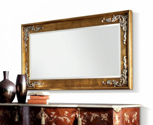 Designer Moderner Großer Spiegel Wandspiegel Echt Holz Rahmen Hängespiegel Klassik Neu