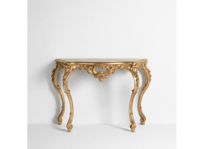 Barock Konsolentisch Anrichte Wandtisch Dielen Tisch Klassischer Holz Silber neu
