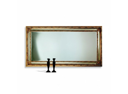 Klassischer Wandspiegel Holzrahmen Spiegel Möbel 94x184 Glas Rahmen Wand Möbel
