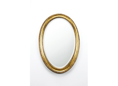 Medusa Oval Spiegel Bad Design Runder Wandspiegel Rund Barock Rokoko Holz Rahmen