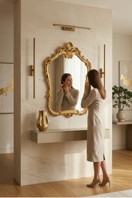 Spiegel Wandspiegel Barock Rokoko Dielen Wohnzimmer Bad Holz Glas Design SP7560