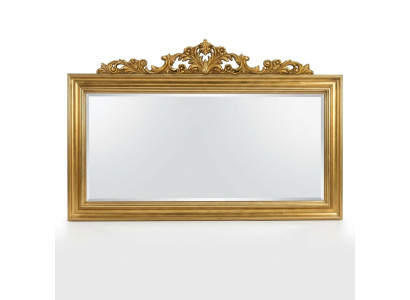 Spiegel Holzrahmen Großer Wandspiegel Luxus Klassischer Designer Barock Rokoko Holz