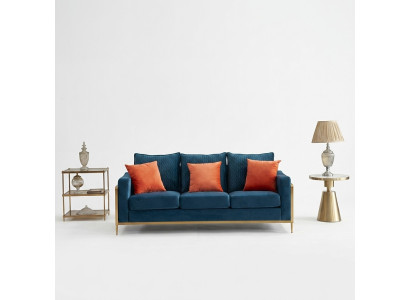 Dreisitzer Couch Polster Sofa Design 3er Sitz Sofas Zimmer Möbel Beige