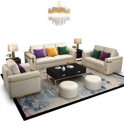 Sofagarnitur 3+1 Sitzer Sofas Couch Polster Garnitur Klassische Couchen