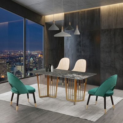 Designer Esstisch Tisch Esszimmer Wohnzimmer Design Tische 180x90cm