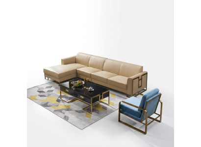 Design Sofa Couch Ecksofa Hocker Polster Garnitur Wohnlandschaft