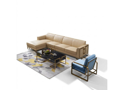 Modernes Sofa Ecksofa L Form Sessel Couchtisch Hocker Ecksofa Polster