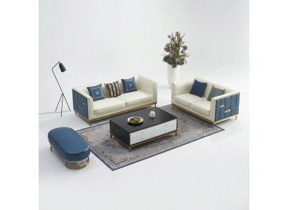 Sofagarnitur 3+2 Sitzer Moderne Garnitur Sitzgruppe Sofa Luxus Couchen