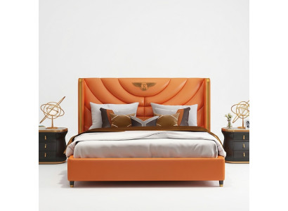 Holz Design Bett Doppel Luxus Ehe Hotel Modernes Gestell Schlaf Zimmer