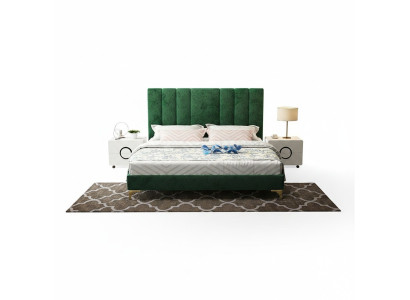 Bett Polster Design Luxus Doppel Hotel Deko Betten Ehe Schlaf Zimmer Leder