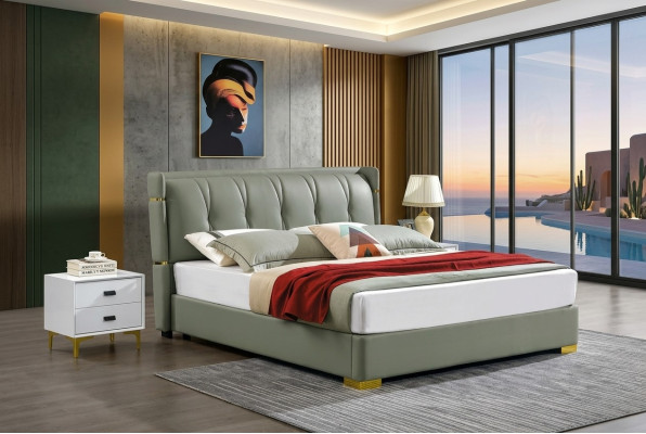 Design Bett 2x Nachttisch 3 tlg. Schlafzimmer Set Luxus komplett Garnitur Neu