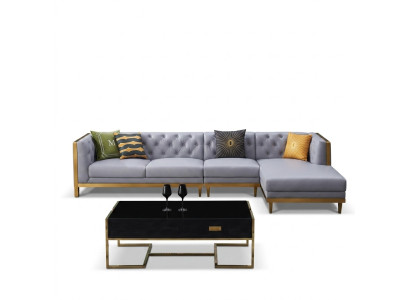 Ecksofa Sofa Couch Ledersofa Wohnlandschaft Luxus Moebel L Form