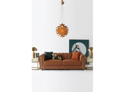 Sofa 3 Sitzer Leder Sofas Couch Polster Luxus Möbel Moderner Dreisitzer