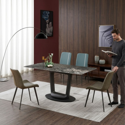 Luxus Tisch Esstisch Tische Design Edelstahl Möbel Esszimmer 180x90