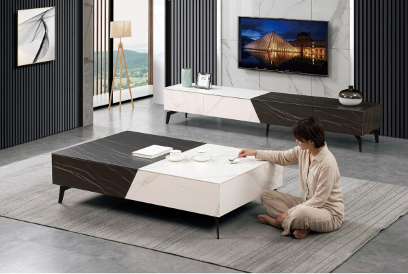 Couchtisch Sideboard 2tlg Wohnzimmer Möbel Tisch Lowboard Schrankwände Kommode