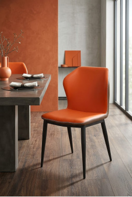 Stuhl Set Sitz Polster Garnitur Modern Esszimmer Stühle Lehn Leder Holz